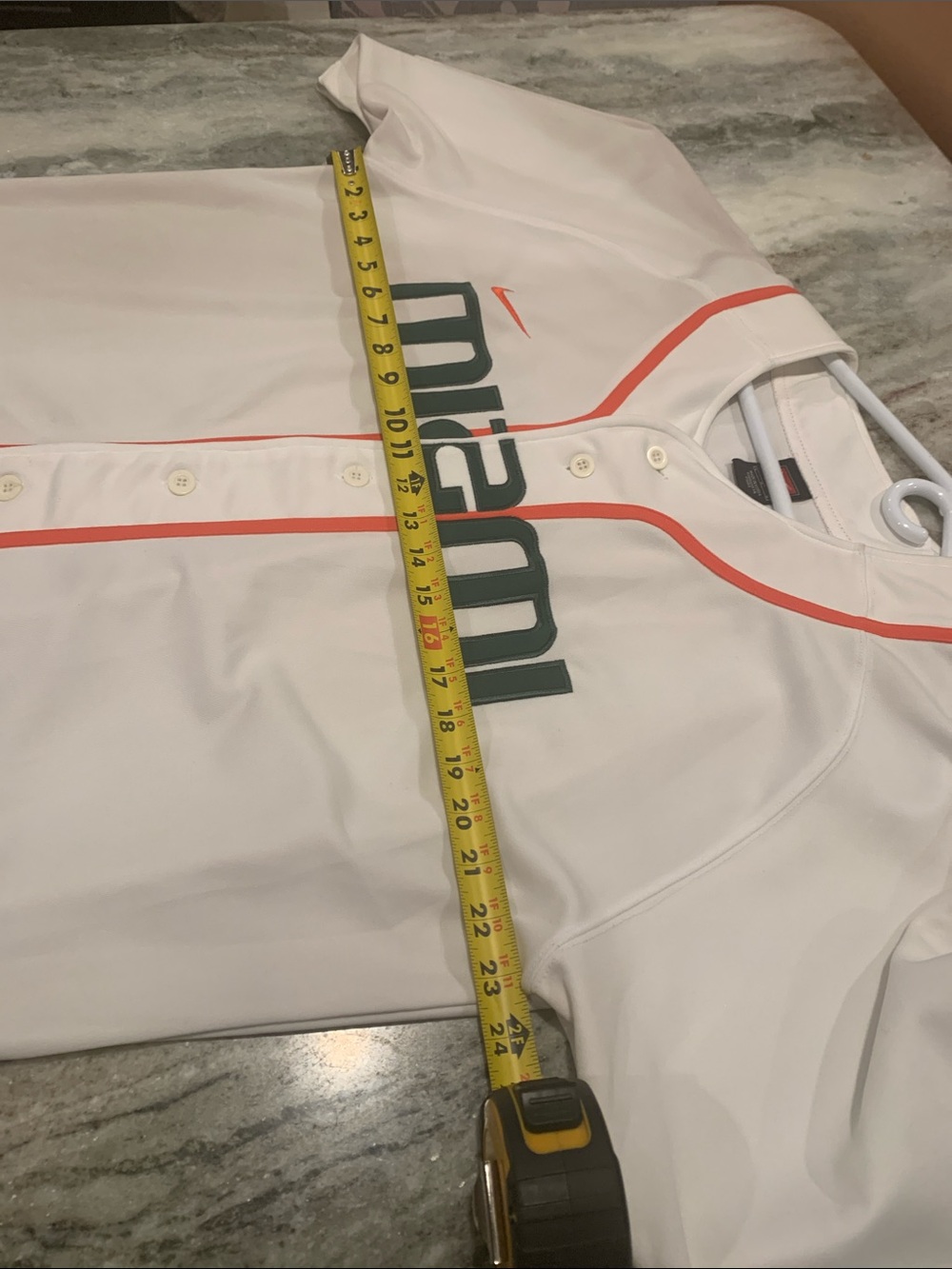 Vintage NCAA MIAMI HURRICANES AUTHENTIC BASEBALL JERSEY NIKE SIZE L - Picture 11 of 13